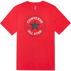 Converse CHUCK PATCH TEE Pánské triko, červená, velikost L