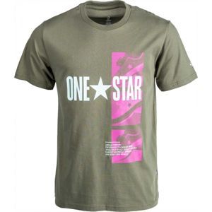 Converse ONE STAR PHOTO SHORT SLEEVE TEE - Pánské triko
