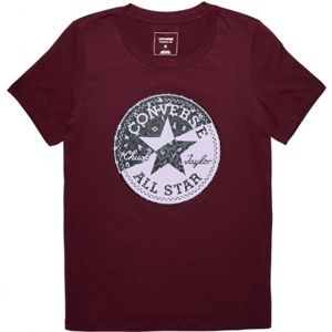 Converse SPLICED LEOPARD CP CREW TEE - Dámské tričko
