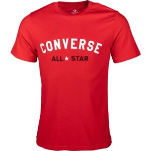 Converse STANDARD FIT ALL STAR LOGO PRINTED TEE Pánské tričko, červená, velikost S