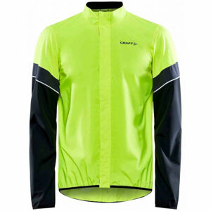 Craft CORE ENDUR Pánská cyklistická bunda, reflexní neon, velikost L