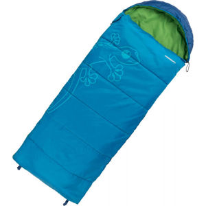 Crossroad AKUTAN 170 Dětský spací pytel, Modrá,Zelená,Bílá, velikost 170 cm - levý zip