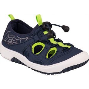 Crossroad MIDER Dětské sandály, Tmavě modrá,Reflexní neon,Bílá, velikost 28