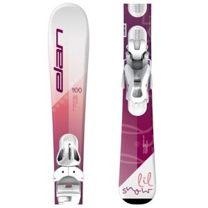 Elan LIL SNOW W JRS + EL 4.5 GW Dívčí sjezdové lyže, růžová, velikost 120