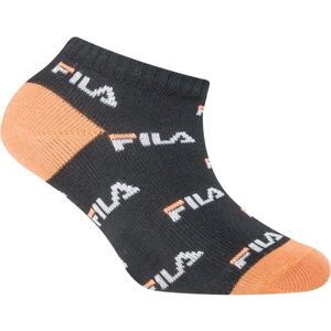 Fila JUNIOR BOY 3P MIX Chlapecké nízké ponožky, Černá,Lososová,Bílá, velikost 31-34