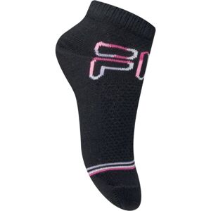Fila JUNIOR GIRL 3P Dívčí nízké jemné ponožky, růžová, velikost 27-30