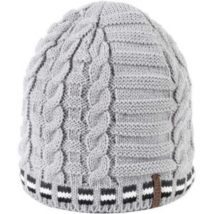 Finmark DIVISION Pánská pletená čepice, šedá, velikost OS