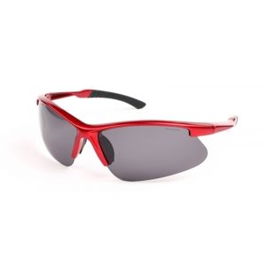 Finmark FNKX1821 Sportovní sluneční brýle s polarizačními skly, červená, velikost UNI