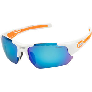 Finmark FNKX2023 Sportovní sluneční brýle, Bílá,Oranžová, velikost