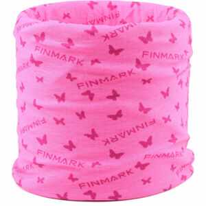 Finmark FSW-126 Dětský multifunkční šátek, růžová, veľkosť UNI