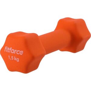 Fitforce FDBN 1,5 KG Jednoruční činka, oranžová, velikost 1,5kg