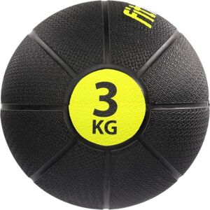 Fitforce MEDICINE BALL 3 KG Medicinbal, černá, veľkosť 3 KG