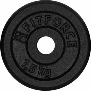 Fitforce PLB 1,5 KG x 25 MM Nakládací kotouč, černá, veľkosť 1,5 KG