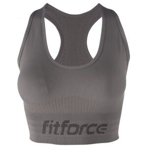 Fitforce SANCY Dámská fitness podprsenka, šedá, velikost M
