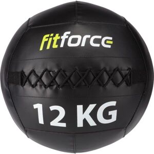 Fitforce WALL BALL 12 KG Medicinbal, černá, velikost 12 KG