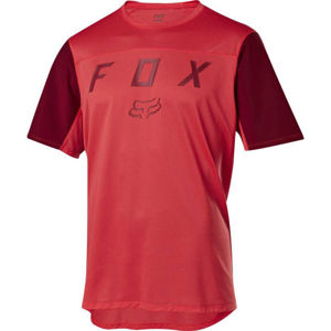 Fox FLEXAIR SS MOTH JERSEY červená XL - Pánský dres na kolo