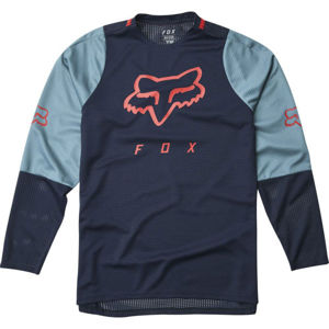 Fox DEFEND LS JR modrá XL - Dětský dres