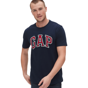 GAP BASIC ARCH Pánské tričko, tmavě modrá, velikost