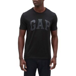 GAP V-BASIC LOGO T Pánské tričko, Bílá,Černá, velikost L