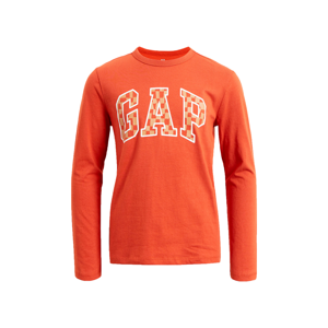 GAP V-FRC LS LOGO TEE Chlapecké tričko, oranžová, velikost XL