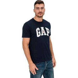 GAP V-LOGO ORIG ARCH Pánské tričko, tmavě modrá, velikost S