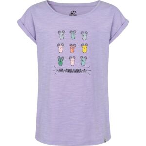 Hannah KAIA JR Dívčí tričko, fialová, velikost 140