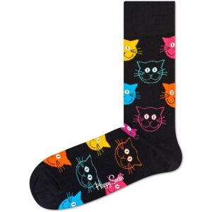 HAPPY SOCKS CAT Klasické ponožky, černá, veľkosť 41-46