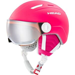 Head MAJA VISOR Dívčí lyžařská helma, růžová, velikost (52 - 56)