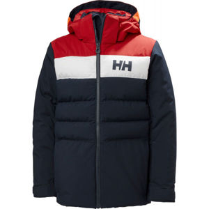 Helly Hansen JR CYCLONE JACKET Chlapecká lyžařská bunda, tmavě modrá, velikost 8