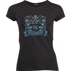 Hi-Tec LADY CLOVER Dámské triko s dlouhým rukávem, Černá,Světle modrá, velikost