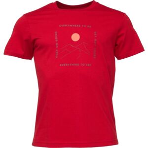 Hi-Tec NOLE Pánské triko, červená, veľkosť XL