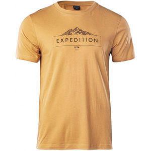 Hi-Tec RENON Pánské tričko, hnědá, velikost XL