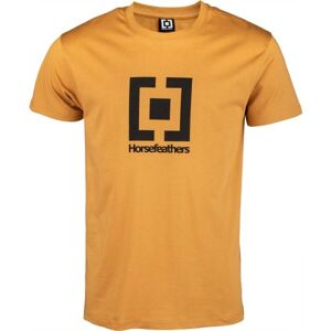 Horsefeathers BASE Pánské tričko, žlutá, veľkosť L
