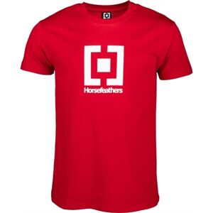 Horsefeathers BASE Pánské tričko, červená, veľkosť XL