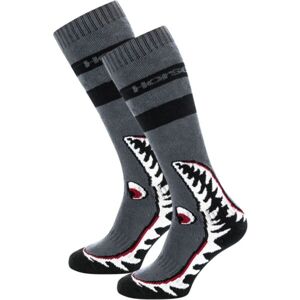 Horsefeathers SHARK Pánské snowboardové ponožky, šedá, veľkosť 37-39
