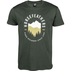 Horsefeathers SKYLINE T-SHIRT Pánské tričko, khaki, velikost XXL