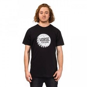 Horsefeathers HELMET T-SHIRT černá S - Pánské tričko