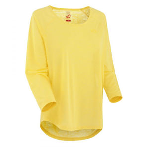KARI TRAA PIA LS žlutá XL - Dámské sportovní triko