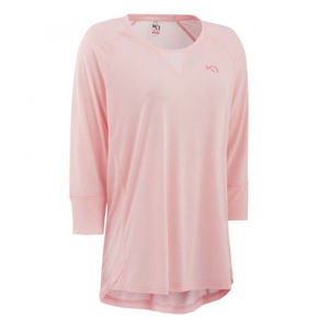 KARI TRAA JULIE 3/4 SLEEVE světle růžová S - Dámské sportovní triko