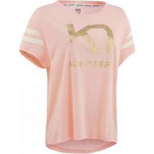 KARI TRAA VILDE TEE světle růžová XL - Dámské tričko