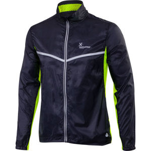Klimatex BUDDY Pánská běžecká bunda, Černá,Světle zelená,Bílá, velikost S