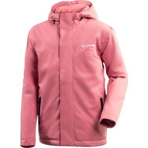 Klimatex FISTANA Dětská outdoorová bunda s kapucí, růžová, velikost 122