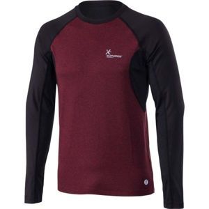 Klimatex SVEN vínová M - Pánské běžecké tričko s dlouhým rukávem