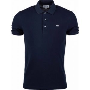 Lacoste SLIM SHORT SLEEVE POLO tmavě modrá XL - Pánské polo tričko