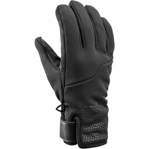 Leki HIKIN PRO Unisexové lyžařské rukavice, černá, velikost 9