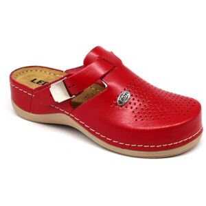 LEONS LUNA Dámské pantofle, červená, velikost 36