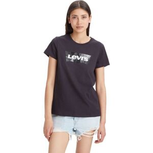 Levi's THE PERFECT TEE CLEAR FOIL Dámské tričko, černá, velikost XS