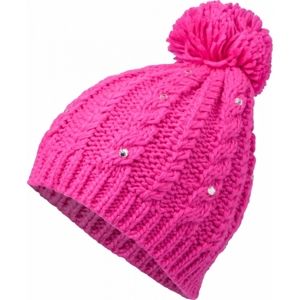 Lewro RITA růžová 8-11 - Dívčí pletená čepice
