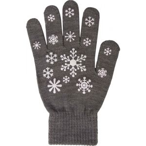 Lewro ANIFE šedá 4-7 - Dívčí pletené rukavice