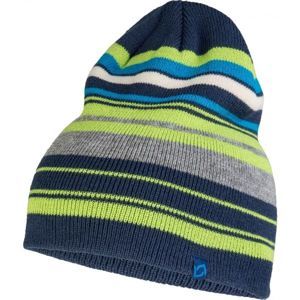 Lewro ENRICO zelená 8-11 - Chlapecká pletená čepice